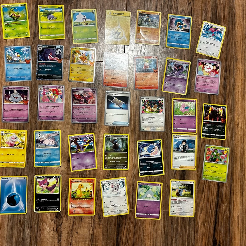 Assorted Pokémon Trading Cards